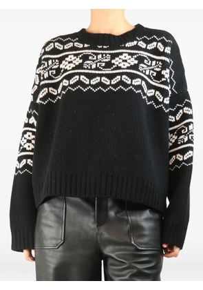 Róhe Fair-Isle sweater - Black