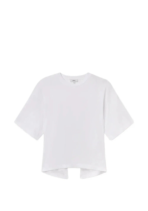 AGOLDE Theo cut-out tie-fastening T-shirt - White