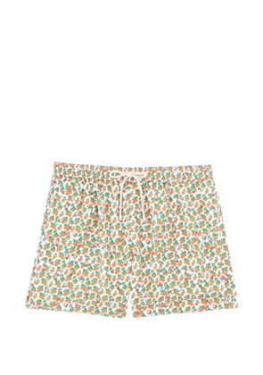 MC2 Saint Barth graphic-print drawstring swim shorts - White