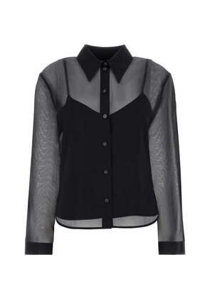 Gucci sheer silk-chiffon shirt - Black