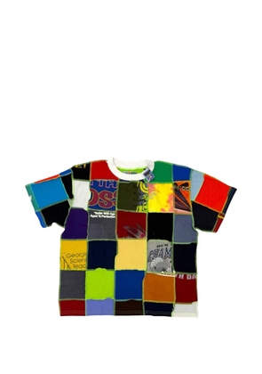 Better with Age patchwork graphic-print T-shirt - Blue