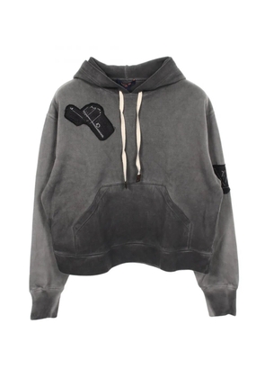 Louis Vuitton Pre-Owned 2010s logo-patch hoodie - Grey