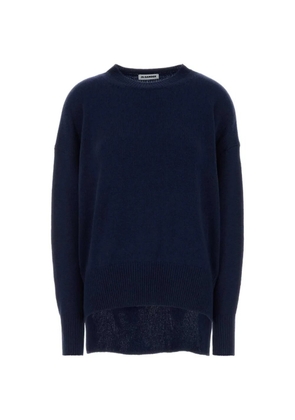 Jil Sander fine-knit long-sleeve top - Blue