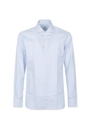 Orian stripe-pattern shirt - Blue