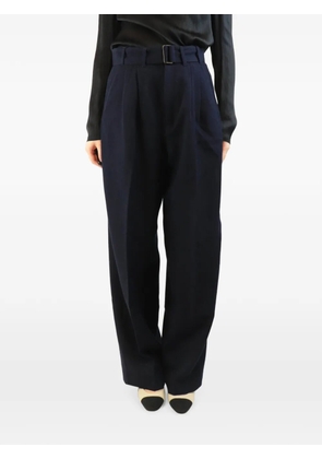 Soeur Cole belted wool trousers - Blue