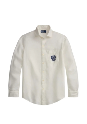 Polo Ralph Lauren x Wimbledon 2026 embroidered classic fit linen shirt - White