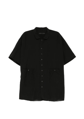 Klasica short-sleeve patch-pocket shirt - Black