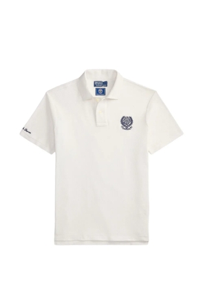 Polo Ralph Lauren crest pointelle polo shirt - White