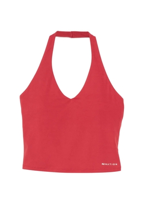 P.E Nation Reset halter-neck tank top - Red