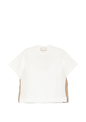 LITKOVSKA cotton chiffon-stripe T-shirt - White