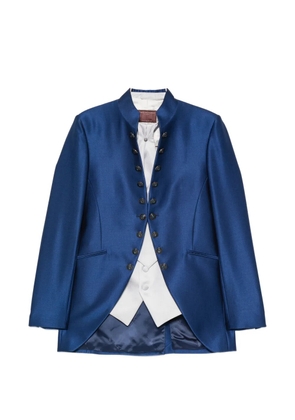 Carlo Pignatelli mandarin-collar suit (set of four) - Blue