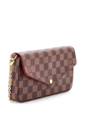 Louis Vuitton Pre-Owned Felicie Pochette Damier crossbody bag - Brown