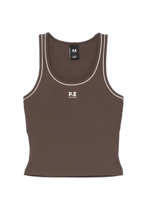 P.E Nation Nexus ribbed tank top - Brown