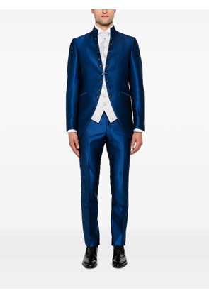 Carlo Pignatelli mandarin-collar suit (set of four) - Blue