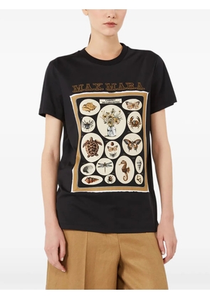 Max Mara Spadino graphic-print T-shirt - Black