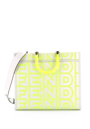 Fendi Pre-Owned x Marc Jacobs Sunshine Shopper Printed Leather Medium tote bag - Grey