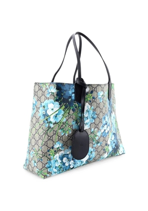 Gucci Pre-Owned Reversible Blooms GG Print Leather Medium tote bag - Blue