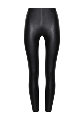 Wolford leather-paneled leggings - Black