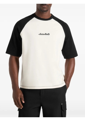 Manière De Voir Signature raglan cotton T-shirt - White