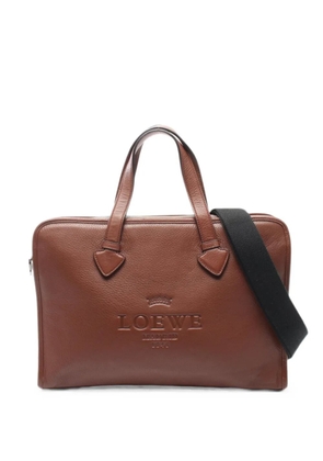 Loewe Pre-Owned 2000s Heritage leather briefcase - Brown