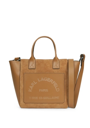 Karl Lagerfeld K/Daily small suede tote bag - Neutrals