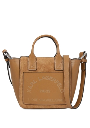 Karl Lagerfeld K/Daily mini suede tote bag - Brown