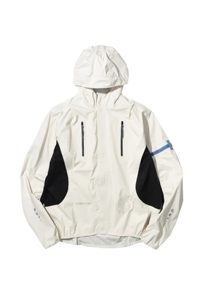 UPPERVOID colour-block hooded jacket - Neutrals