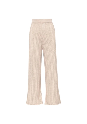 Baobab Corsica sheer palazzo pants - Neutrals