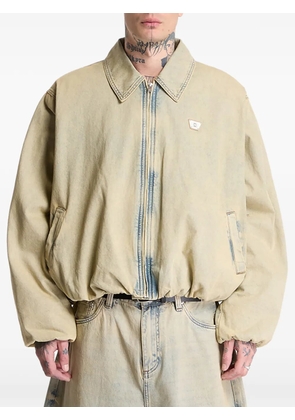 MISBHV sand-washed bomber denim jacket - Neutrals