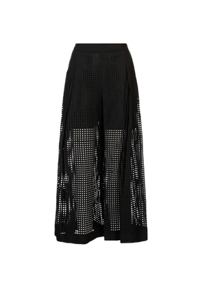 MeimeiJ perforated palazzo pants - Black