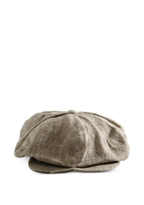 Ziggy Chen panelled tie-fastening hat - Neutrals