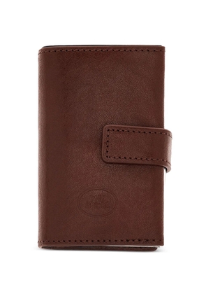 The Bridge press-stud leather cardholder - Brown