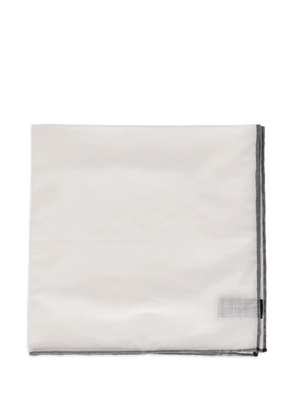 TOM FORD contrast-border pocket square - White