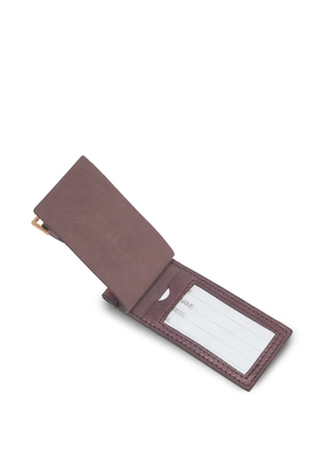 The Bridge Life-Style logo-print leather luggage tag - Brown