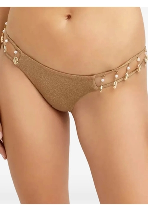Beach Bunny Molly bikini bottoms - Gold