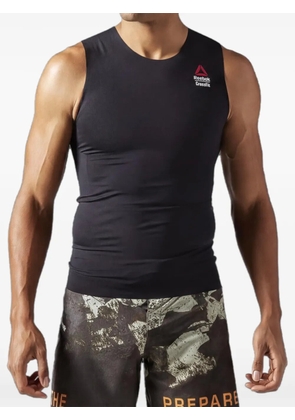 Reebok rear-print sleeveless tank top - Black