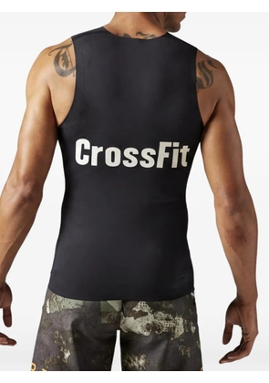 Reebok rear-print sleeveless tank top - Black