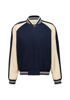Valentino Garavani VLogo contrast-sleeve jacket - Blue