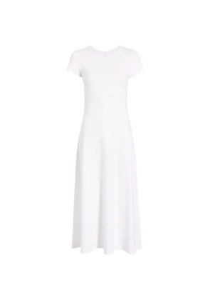 Another Tomorrow A-line fitted midi dress - White
