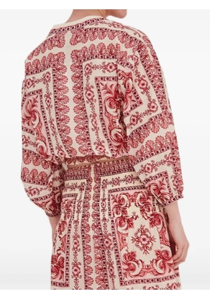Cara Cara Perrin printed blouse - Red