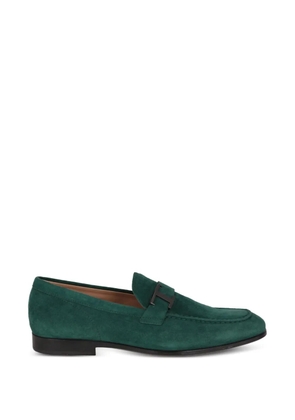 Tod's T Timeless suede loafers - Green