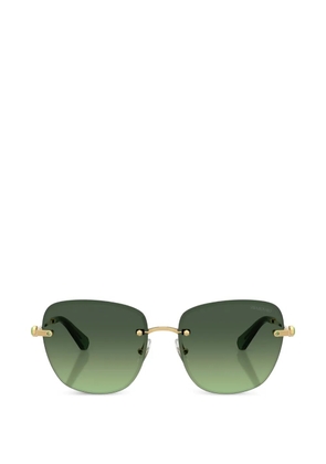 Swarovski Eyewear square-frame rimless sunglasses - Gold