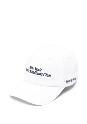 Sporty & Rich embroidered-logo baseball cap - White