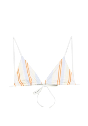 SIR. striped triangle bikini top - Neutrals