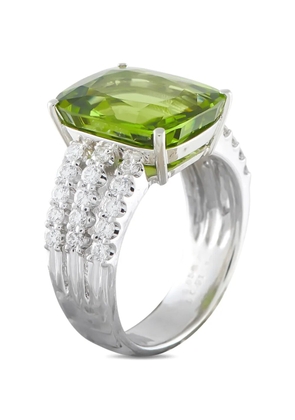 LB Exclusive peridot and diamond ring - Silver