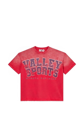 Vale logo-print T-shirt - Red