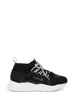 Roberto Cavalli snakeskin-effect sneakers - Black