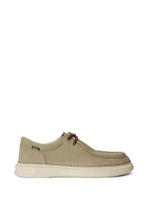 Polo Ralph Lauren lace-up moccasin-stitched shoes - Neutrals