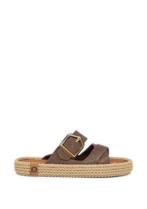 BOHONOMAD buckle-fastening rope-detail espadrilles - Brown