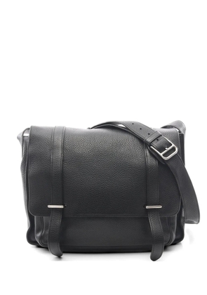 Hermès Pre-Owned 2010 35 Buzas Clemence-leather shoulder bag - Black